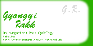 gyongyi rakk business card